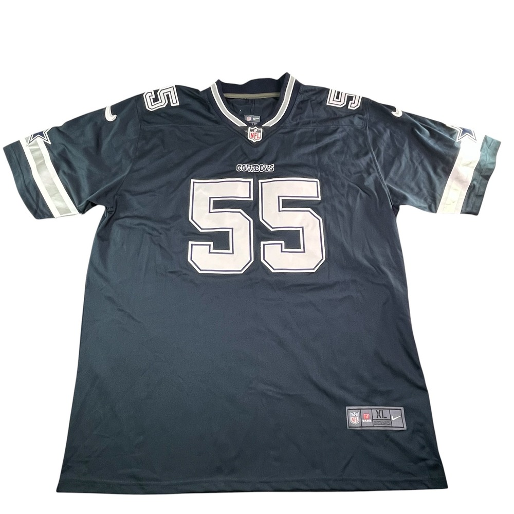 Nike Mens Dallas Cowboys Leighton Vander Esch 55 NFL Jersey Navy Blue XL